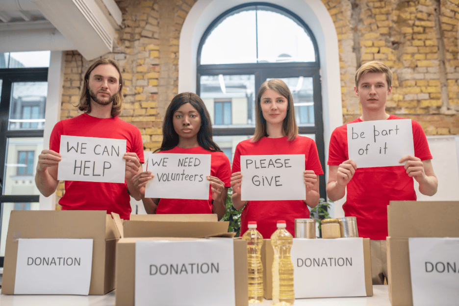 Nonprofit asking for donations