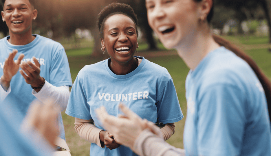 Community volunteers doing work thanks to foundation grants